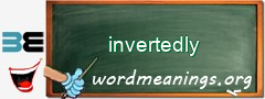 WordMeaning blackboard for invertedly